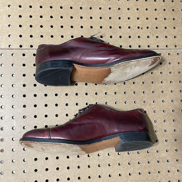 Allen Edmonds Park Avenue Shoes Mens 8.5 D Mahogany Cap Toe Leather 5875 USA main image 11